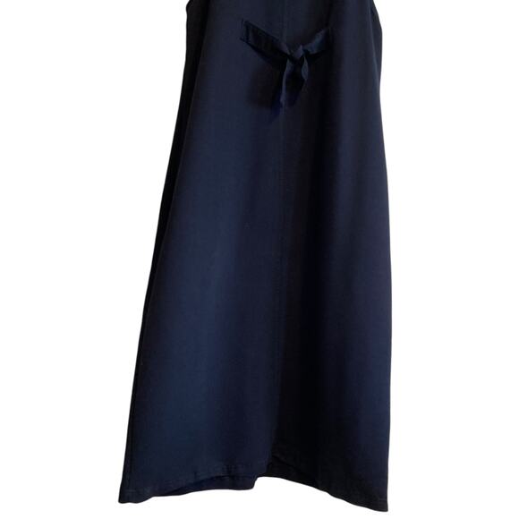 Y2K Faded Glory Navy Blue Button Embellished Snowman Overall Dress Size Large - Picture 14 of 16